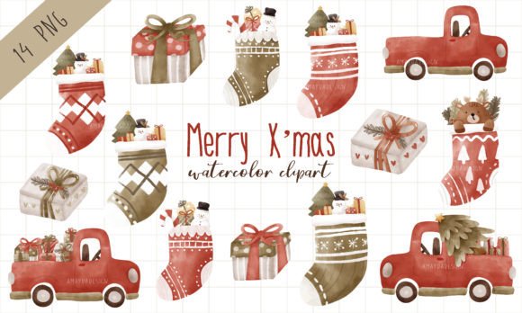 Boho Christmas Decoration Watercolor Set: A Designer’s Review for Real Client Projects