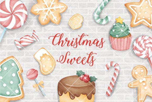 Christmas Sweet Watercolor Illustrations Review