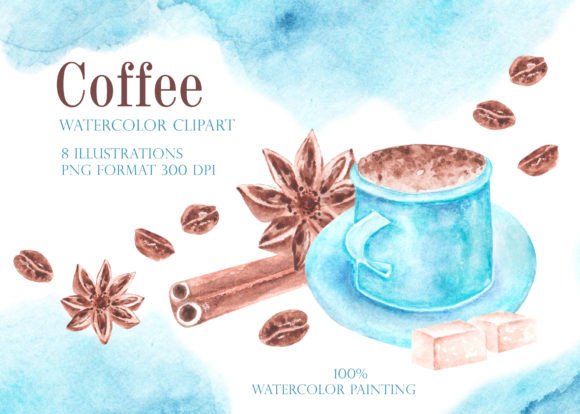 Coffee Watercolor Clipart: A Designer’s Review for Branding & Marketing