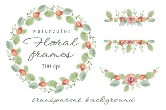 Floral Frames Watercolor Clipart Review