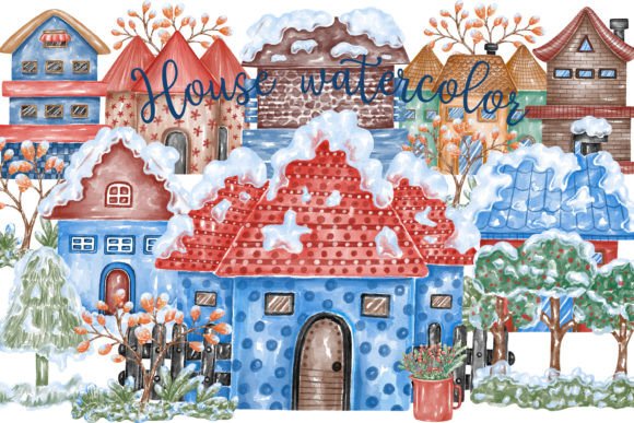 House Watercolor Clipart: A Seller's Review for Etsy, Canva, and Print-on-Demand