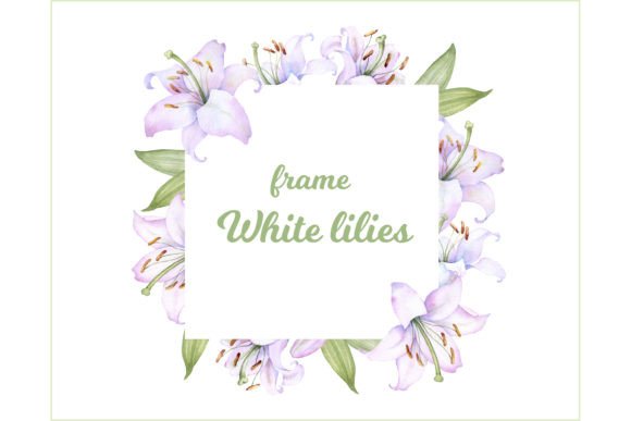 Square Frame with Watercolor White and P: A Versatile Illustration for Crafters