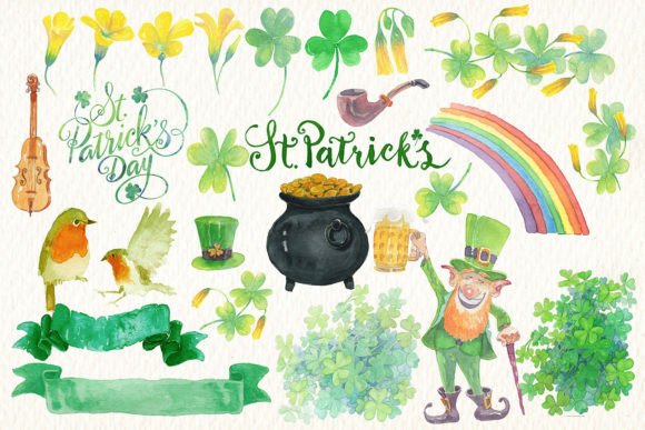 St. Patricks Day Watercolor Clipart: A Visual Designer’s Review for Real Content Publishing