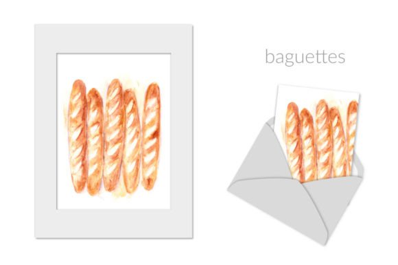 Watercolor Baguettes: Handmade Charm for Crafters & Etsy Sellers