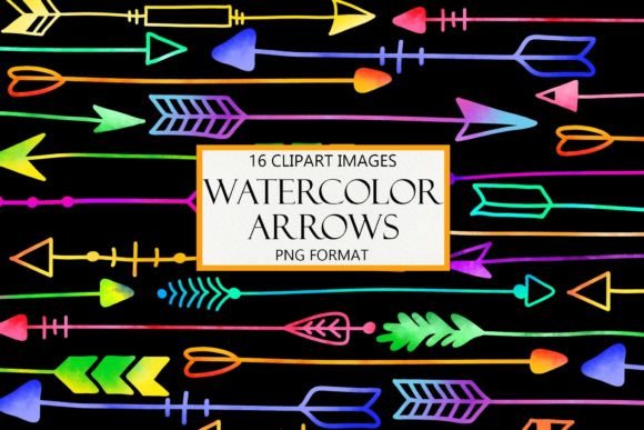 Watercolor Boho Clipart Arrows: Illustrations Review