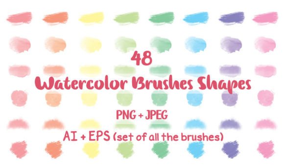Watercolor Brushes Shapes: A Designer's Review