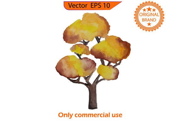 Yellow Autumn Tree Watercolor: A Practical Review for Digital Sellers